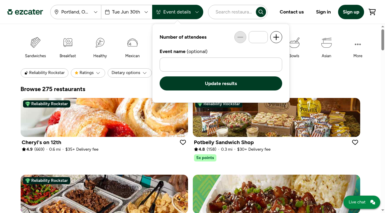 place-catering-order — screenshot 4 of 9
