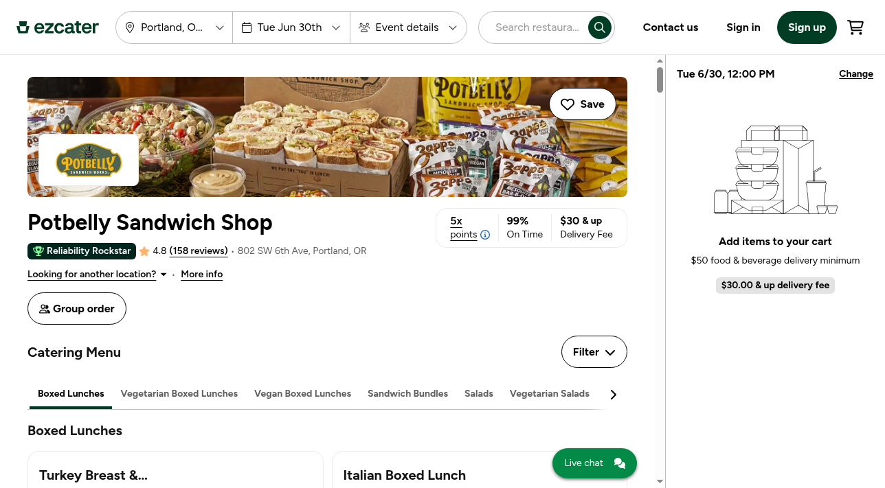 place-catering-order — screenshot 5 of 9