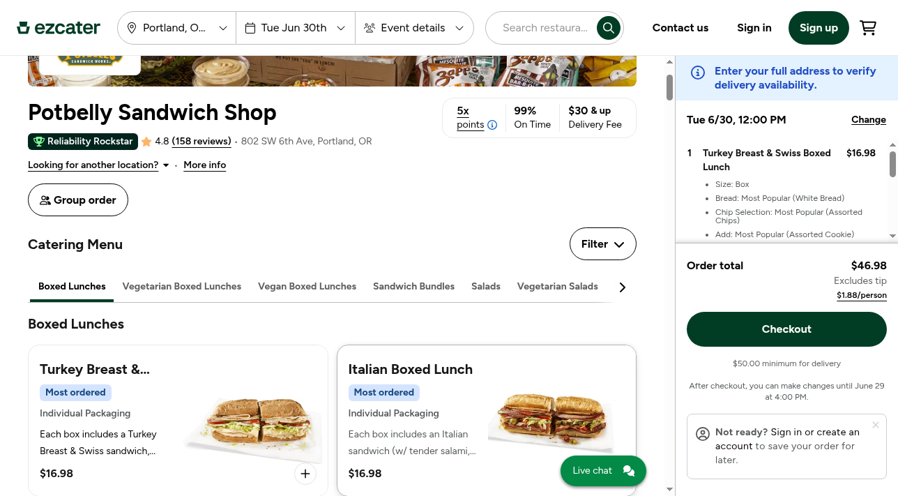 place-catering-order — screenshot 7 of 9
