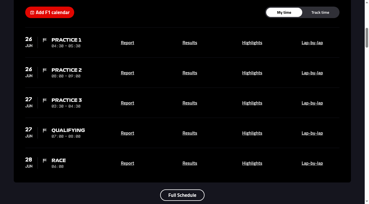 find-f1-schedule — screenshot 3 of 4