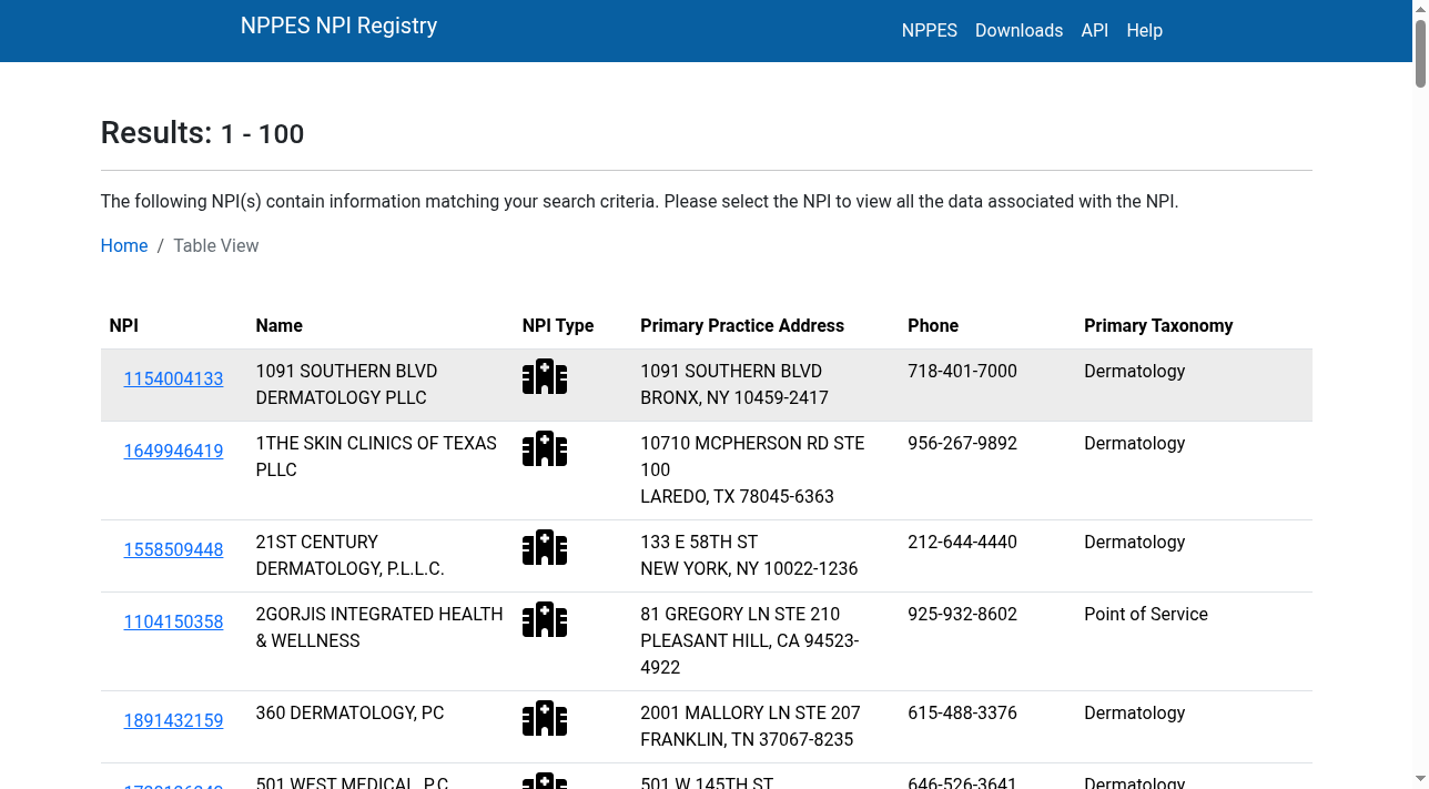 scrape-healthcare — screenshot 2 of 3