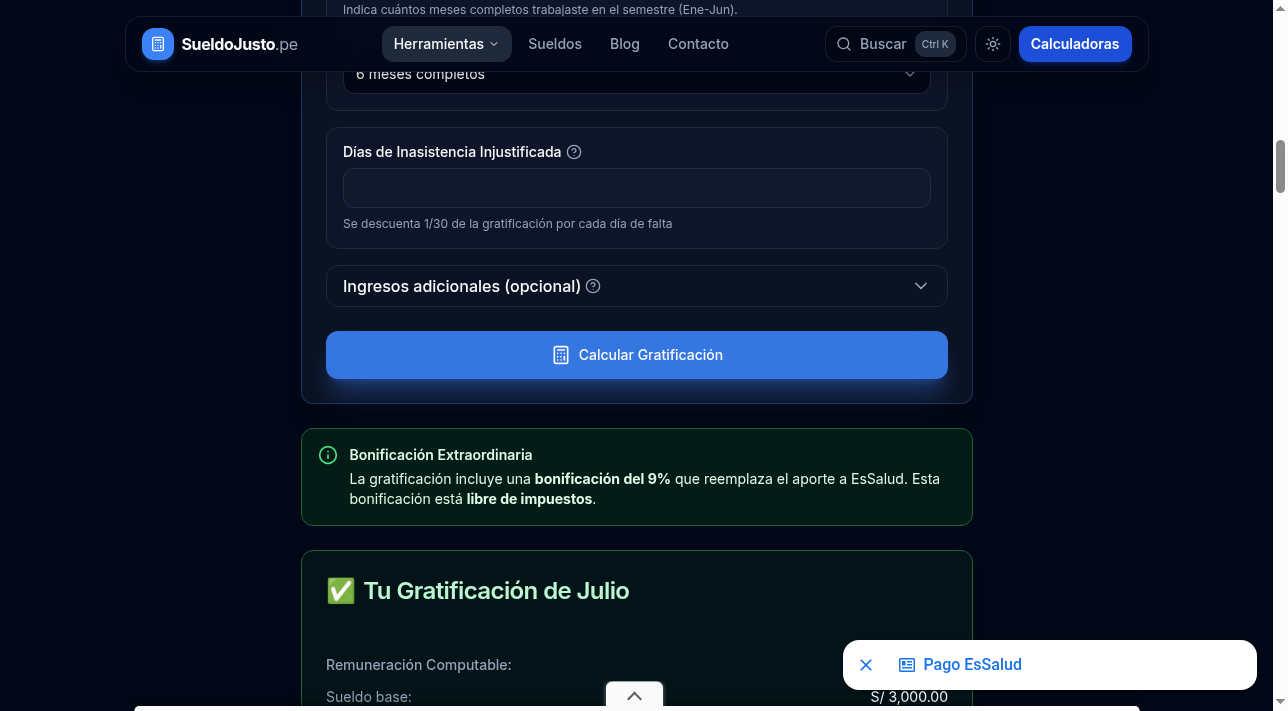 calculate-gratification — screenshot 3 of 5