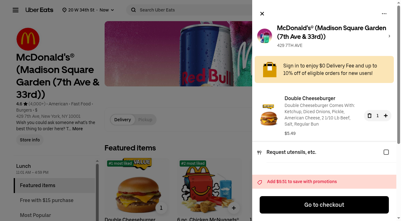 place-food-order — screenshot 6 of 7