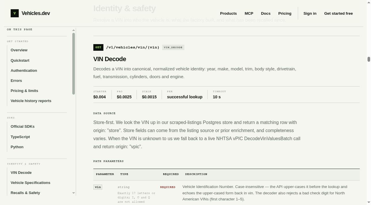 decode-vin — screenshot 3 of 4